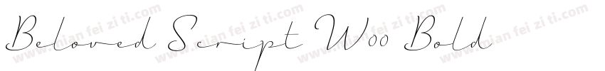 Beloved Script W00 Bold字体转换
